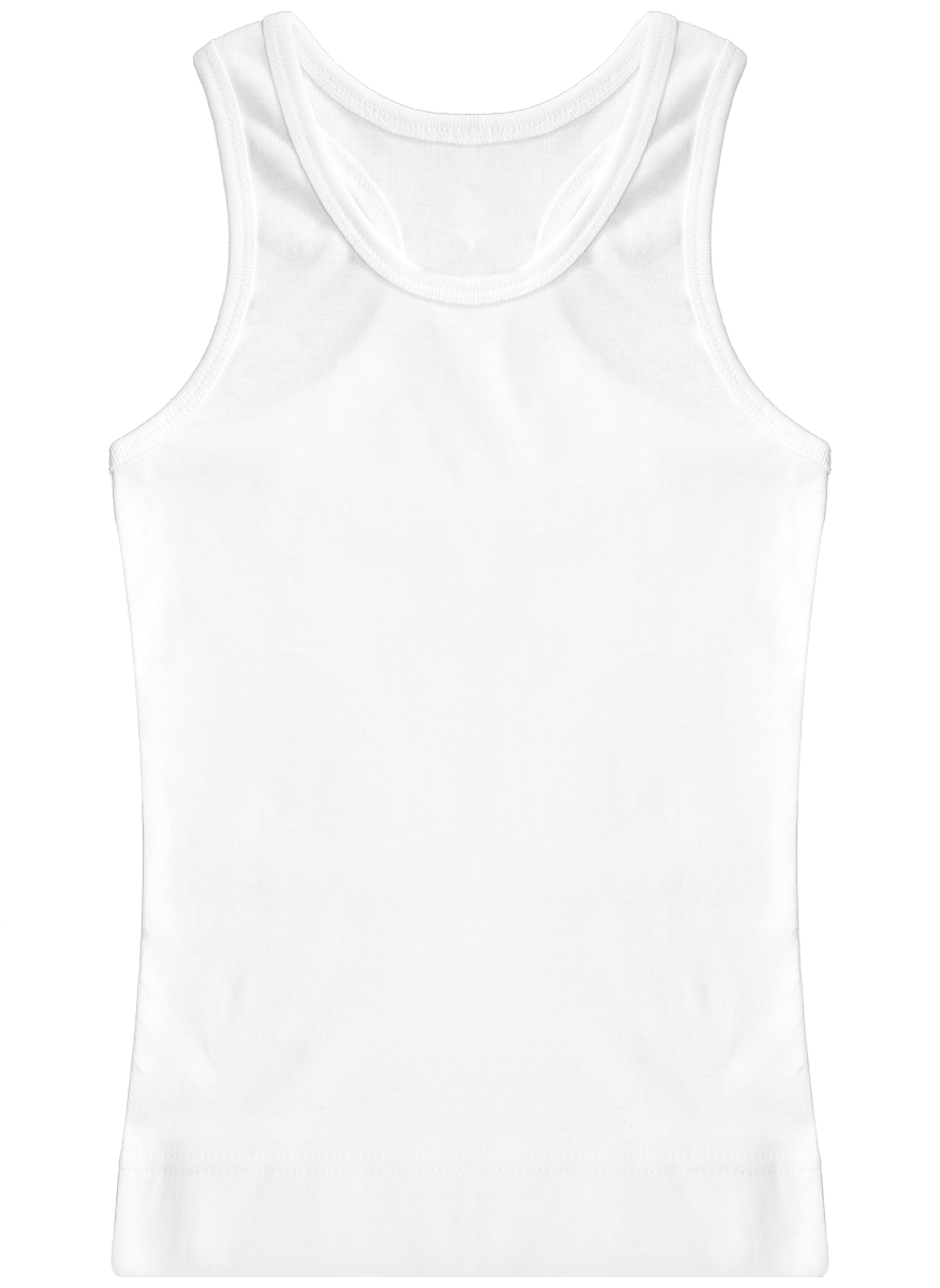 Camiseta De Tirantes 100%  Algodón White
