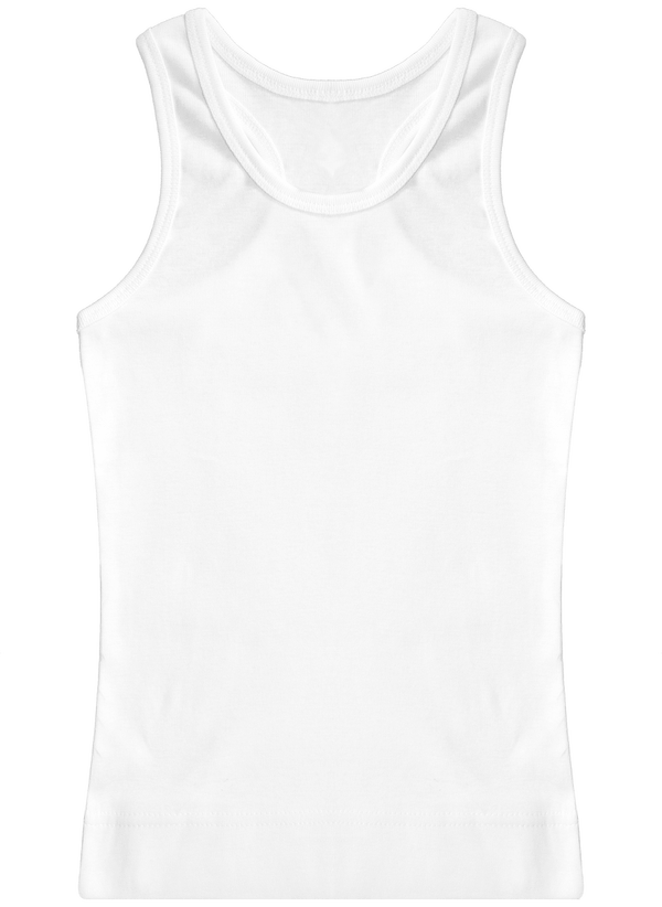 Camiseta De Tirantes 100%  Algodón White