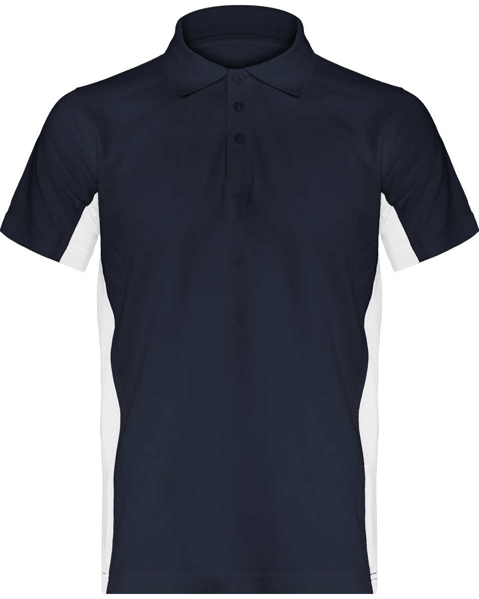 Polo Homme Bicolore | Impression Et Broderie Navy / White
