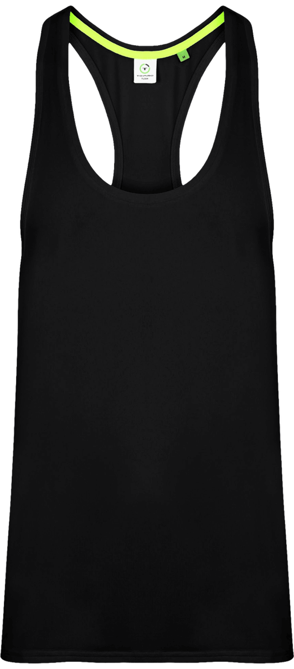 Debardeur musculation homme face Black