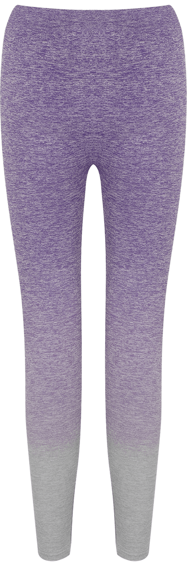 Legging degrade femme sans couture dos Purple / Light Grey Marl