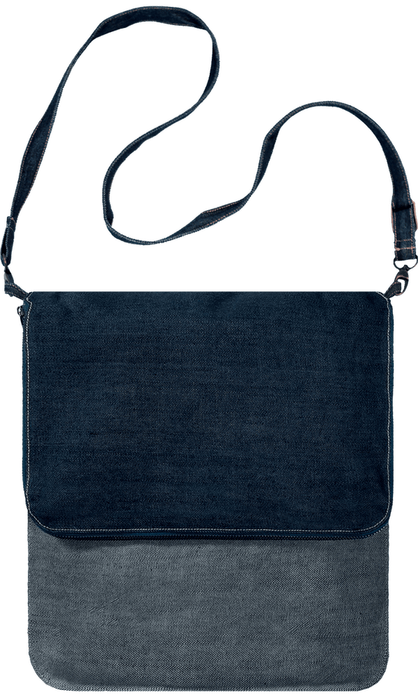 Sacoche En Bandoulière Dénim | Broderie Et Impression Deep Blue Denim