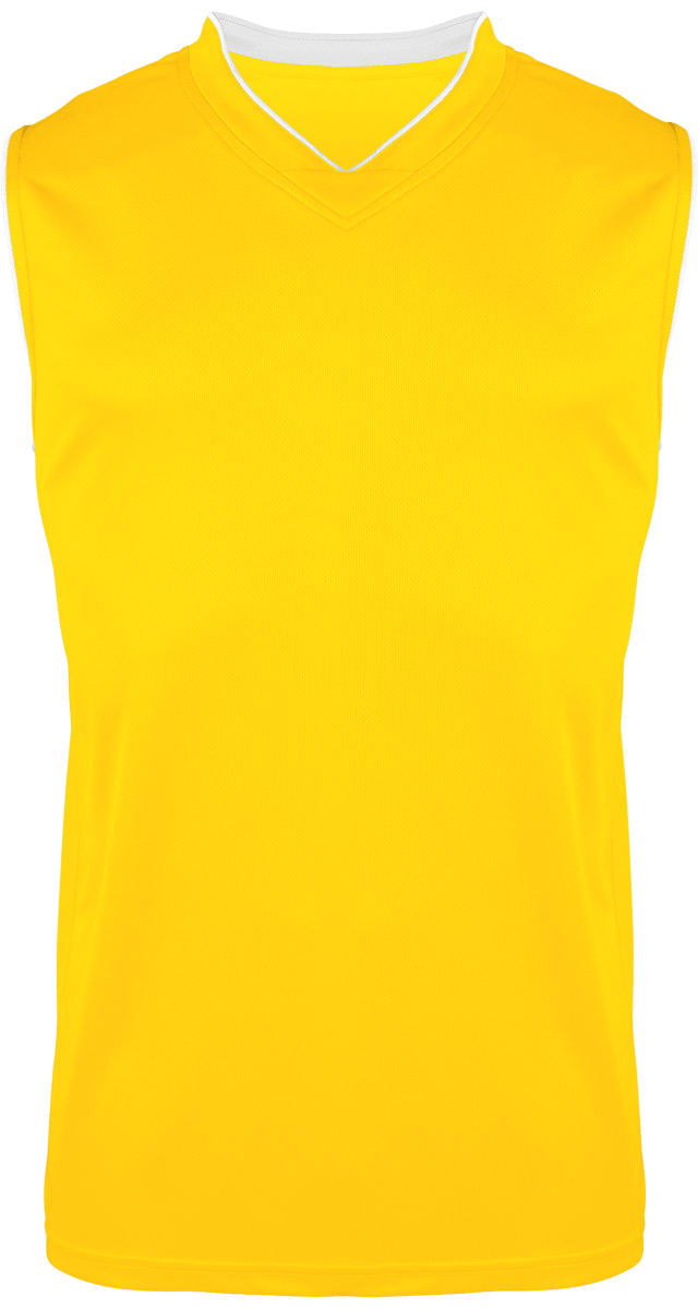 Men's Customizable Basketball Jersey Sporty Yellow