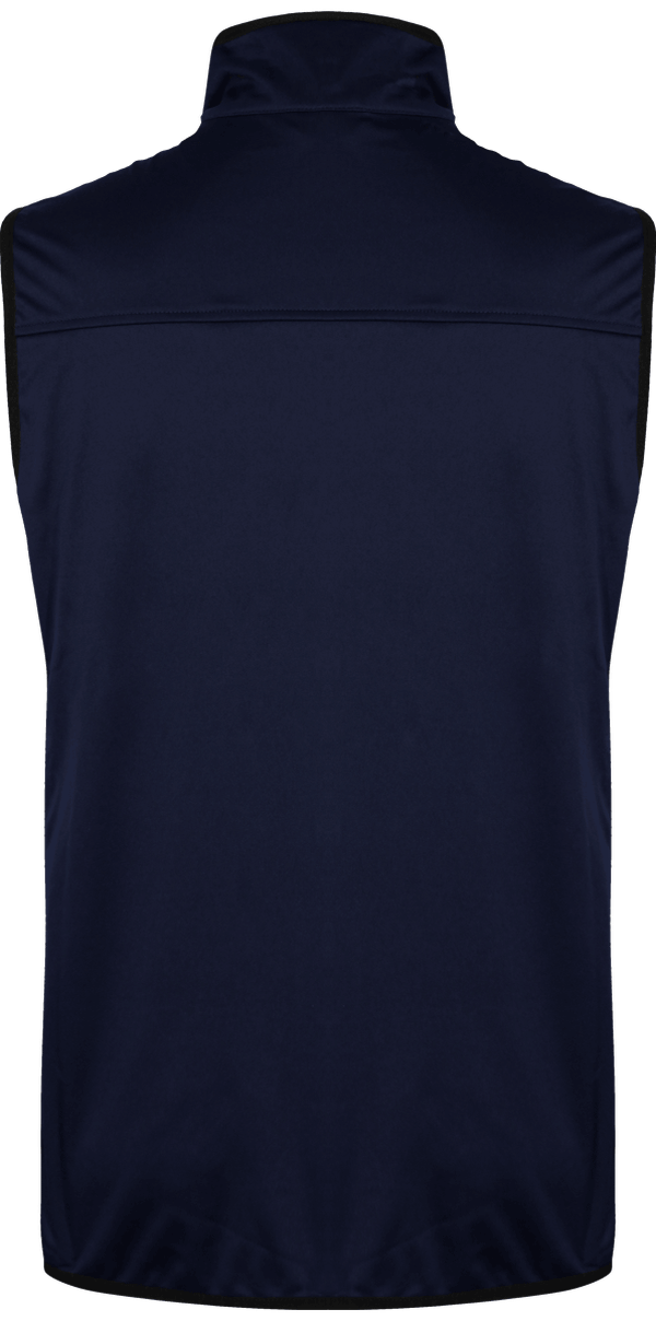 Bodywarmer softshell tricolore homme dos White / Navy / Red
