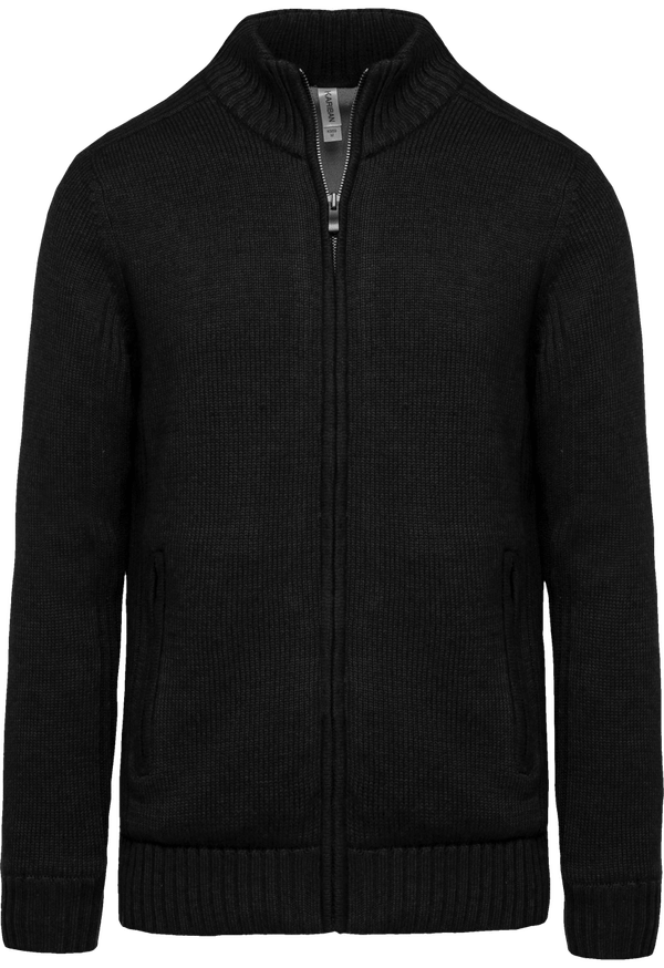 Cardigan Polaire Homme | Personnalisation En Broderie Black