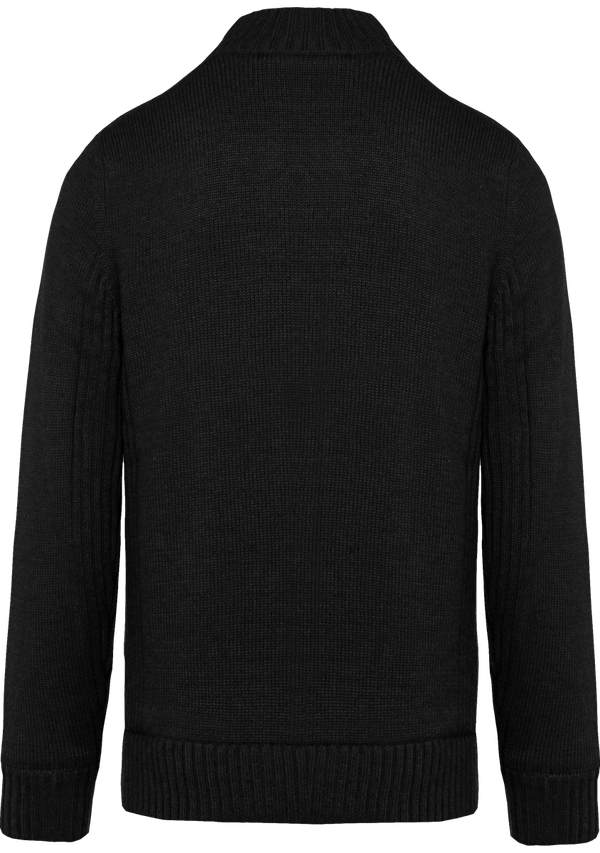 Cardigan double polaire dos Black