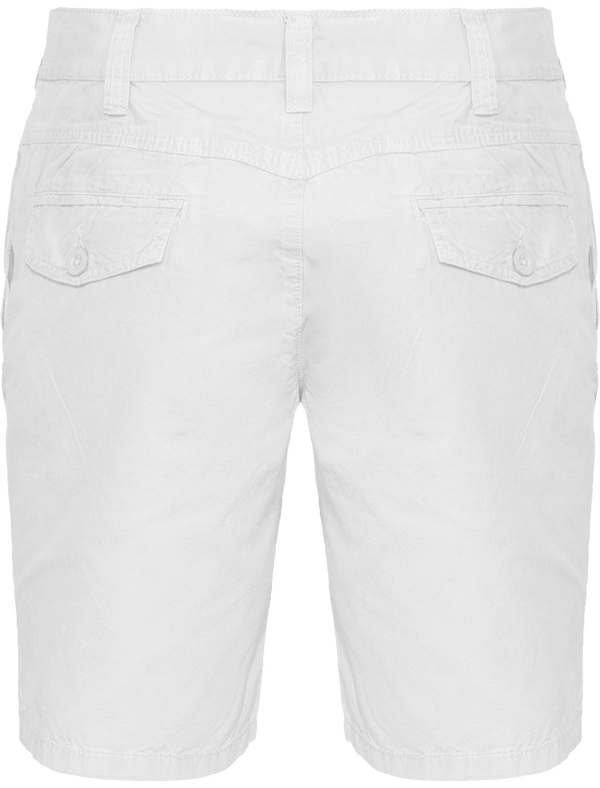 Bermuda homme dos Washed White