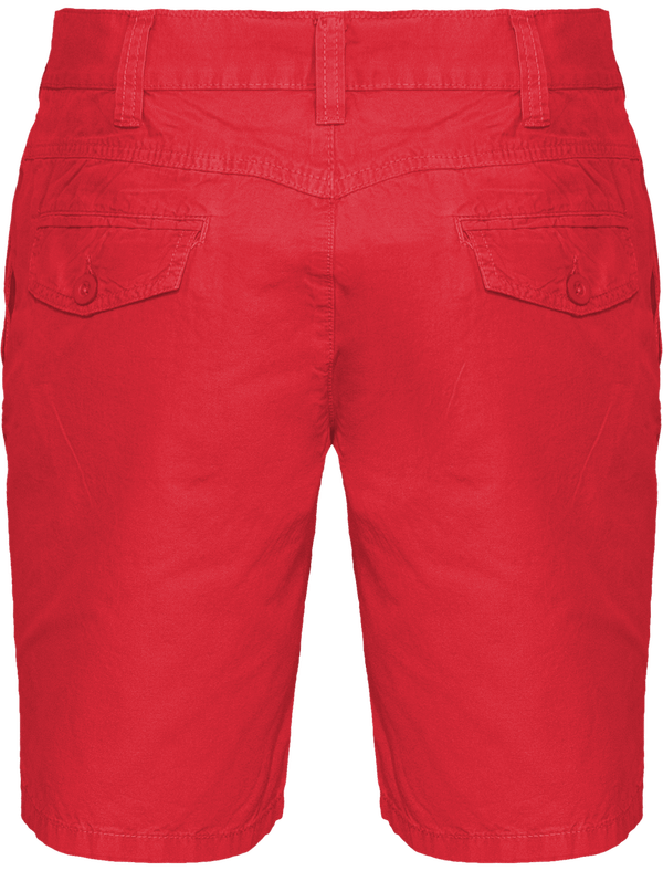 Bermuda homme dos Washed Red