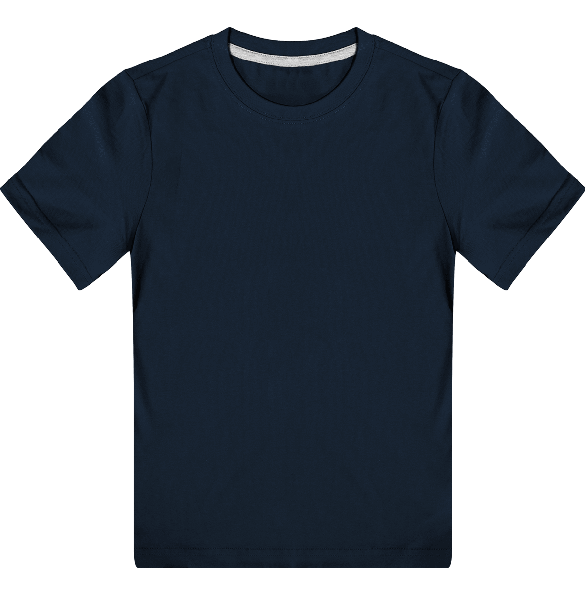Tee-Shirt Basique Enfant | 100% Coton | Broderie Et Impression Navy