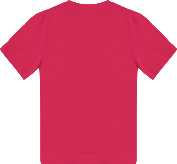 Tee shirt enfant manches courtes 180gr dos Fuchsia
