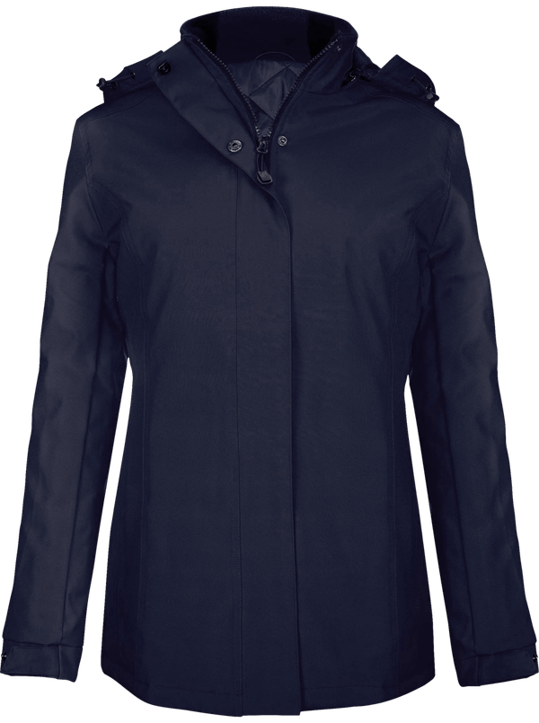 Parka Femme 100% Polyester | Broderie Et Flex Navy