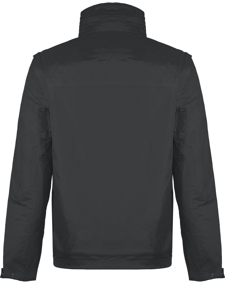 Blouson a manches amovible score dos Dark Grey / Orange