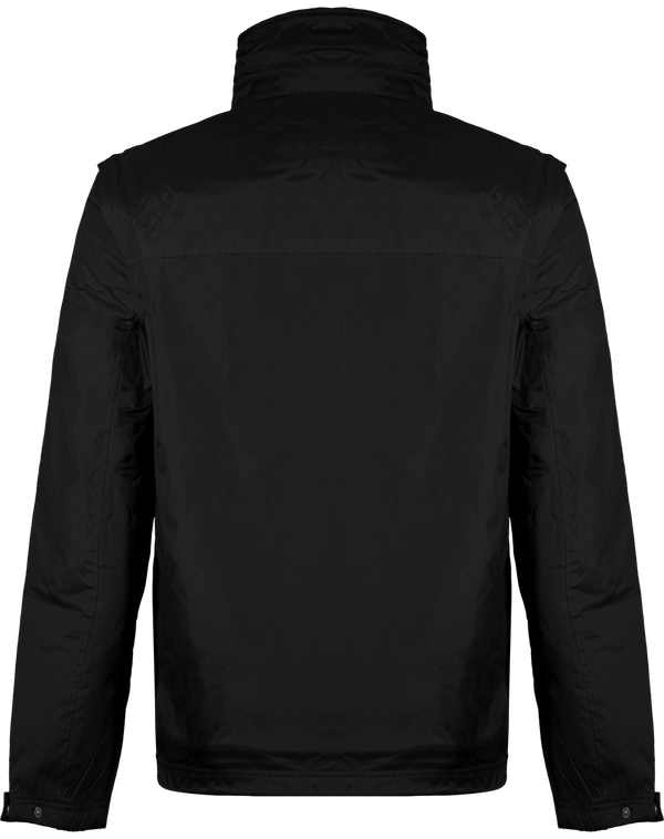 Blouson a manches amovible score dos Black / Orange