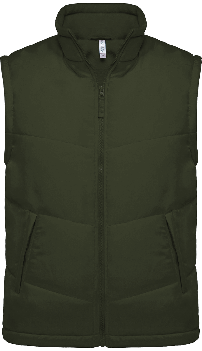 Bodywarmer Doublé Polaire | 100% Polyester | Personnalisable En Broderie Mossy Green