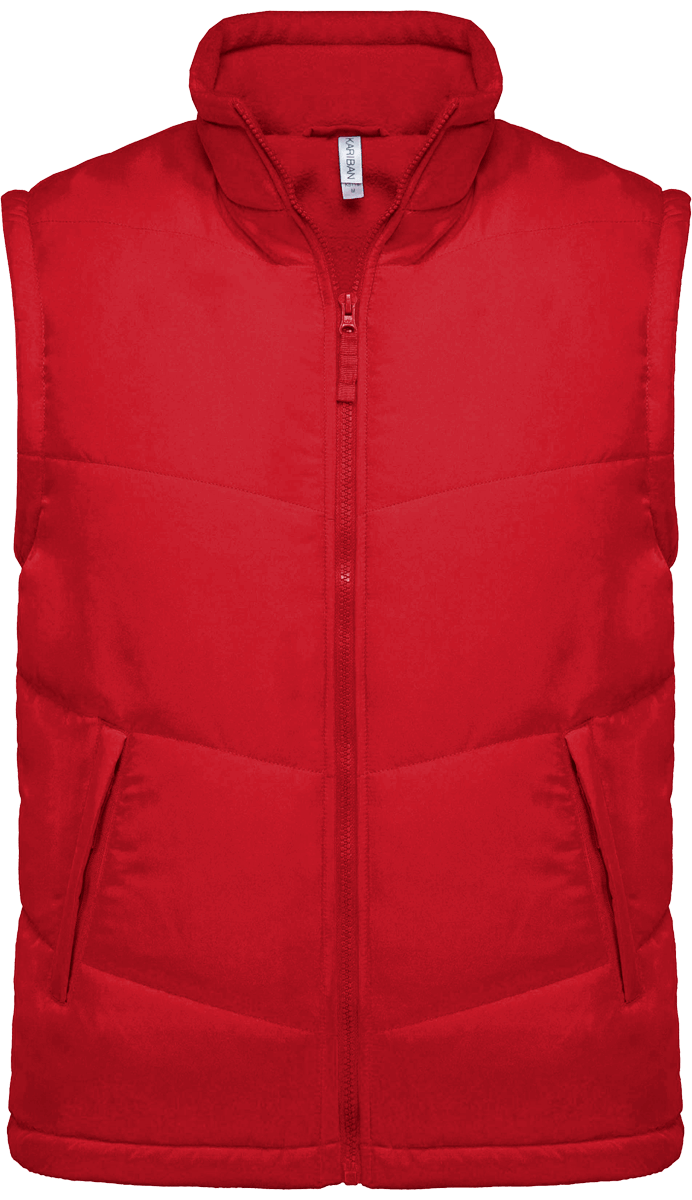 Bodywarmer Doublé Polaire | 100% Polyester | Personnalisable En Broderie Red