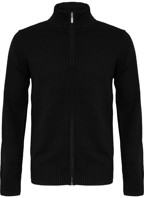 Cardigan zippe face Black