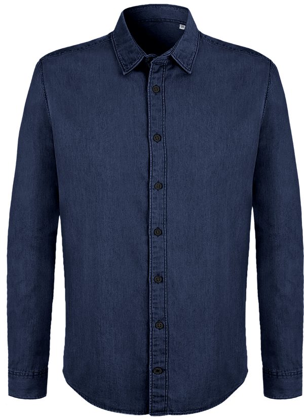 Chemise homme stanley innovates denim face Dark Indigo Denim