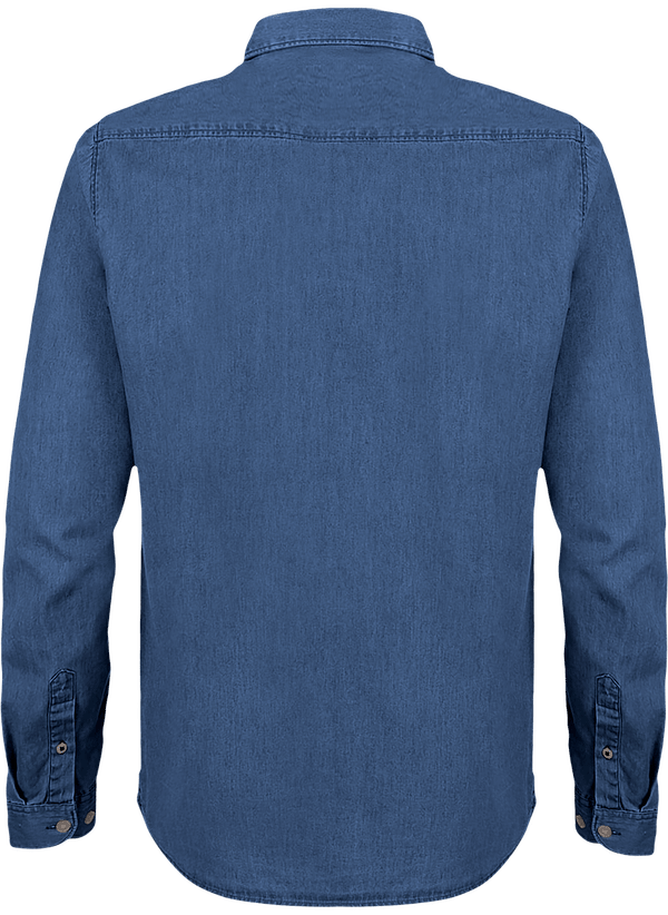 Chemise homme stanley innovates denim dos Mid Indigo Denim