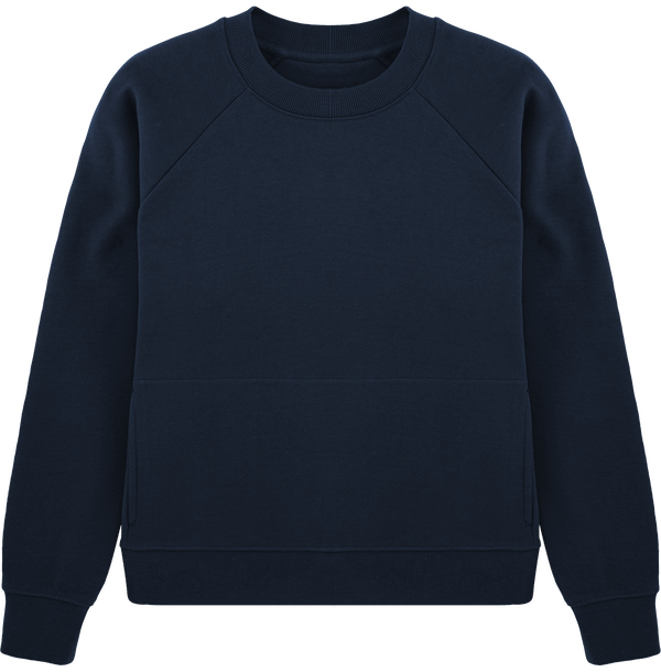 Sweat shirt col montant femme stella believes face French Navy