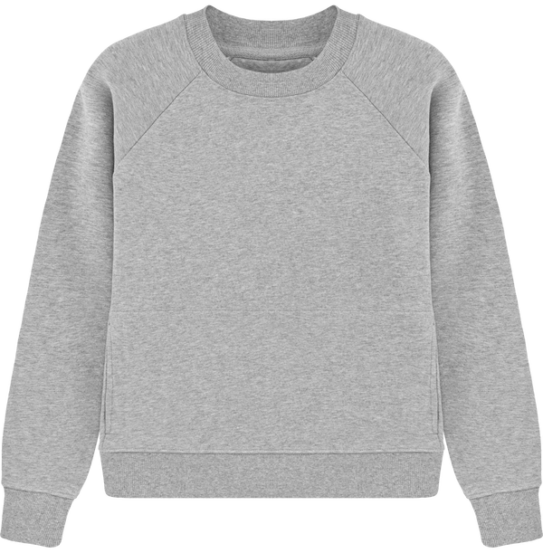 Sweat shirt col montant femme stella believes face Heather Grey