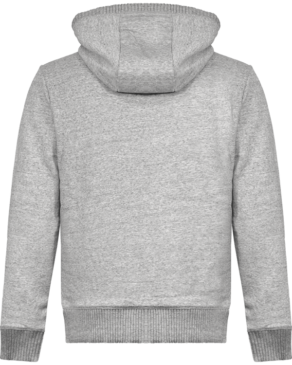 Veste vintage molleton doublee sherpa dos Slub Grey Heather