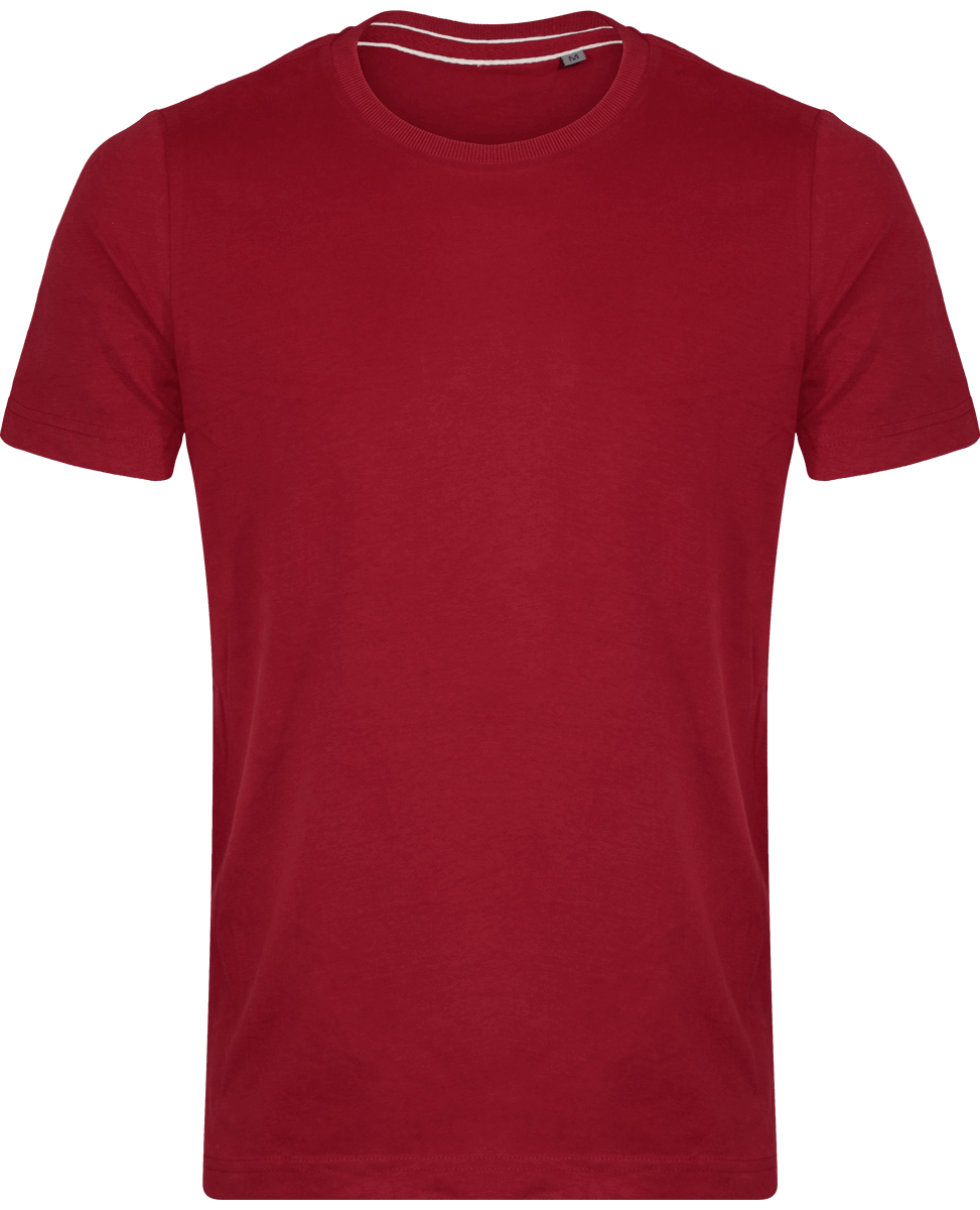 T-Shirt Vintage Homme | 100% Coton | Broderie Et Impression Vintage Dark Red