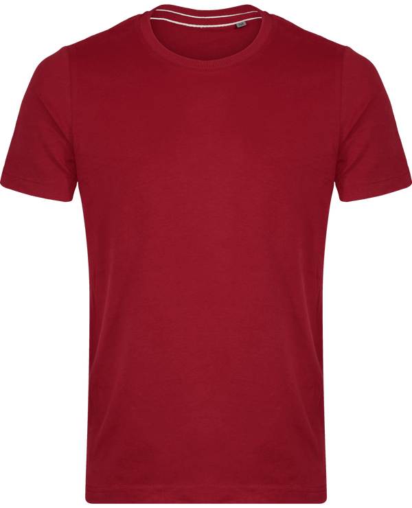 T-Shirt Vintage Homme | 100% Coton | Broderie Et Impression Vintage Dark Red