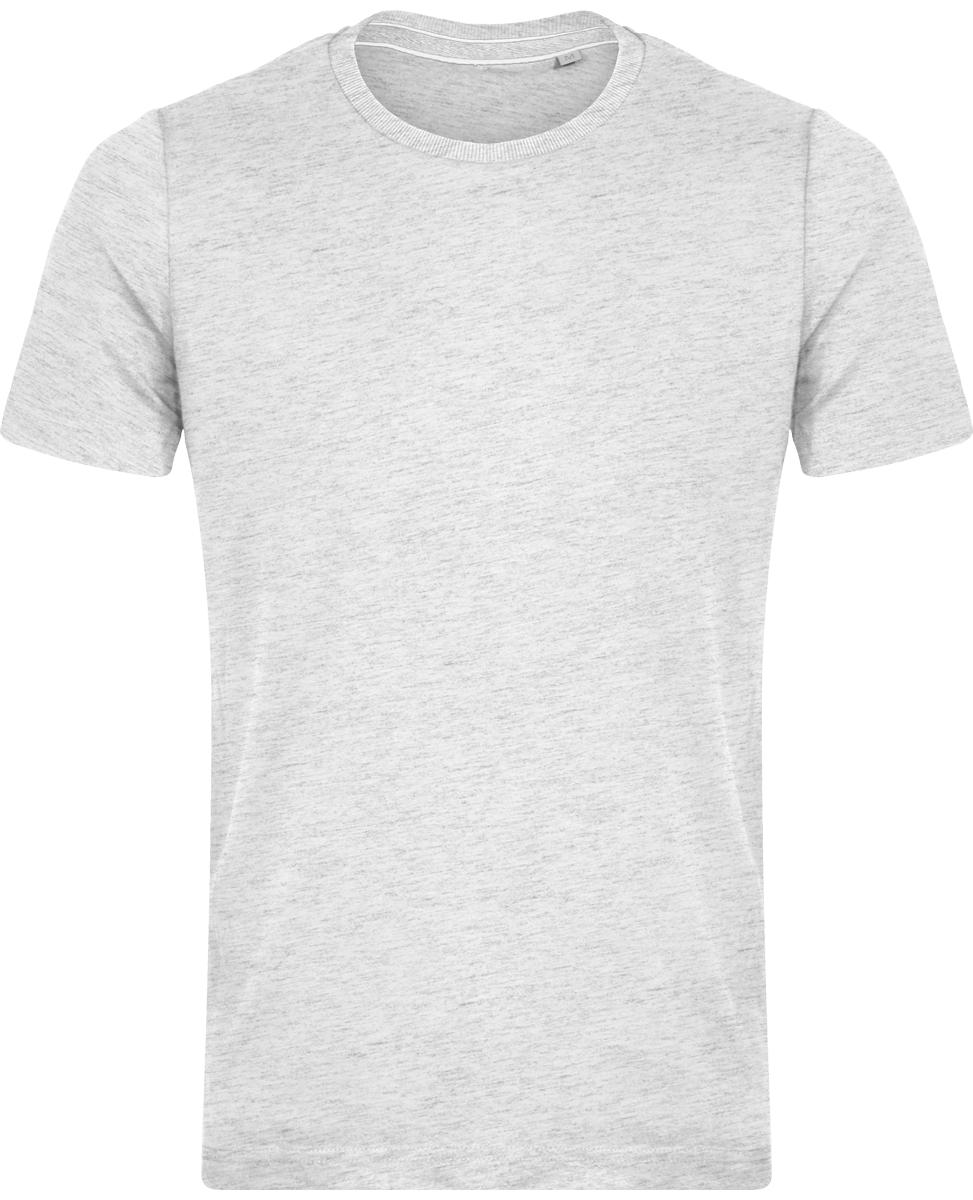 T-Shirt Vintage Homme | 100% Coton | Broderie Et Impression Ash Heather