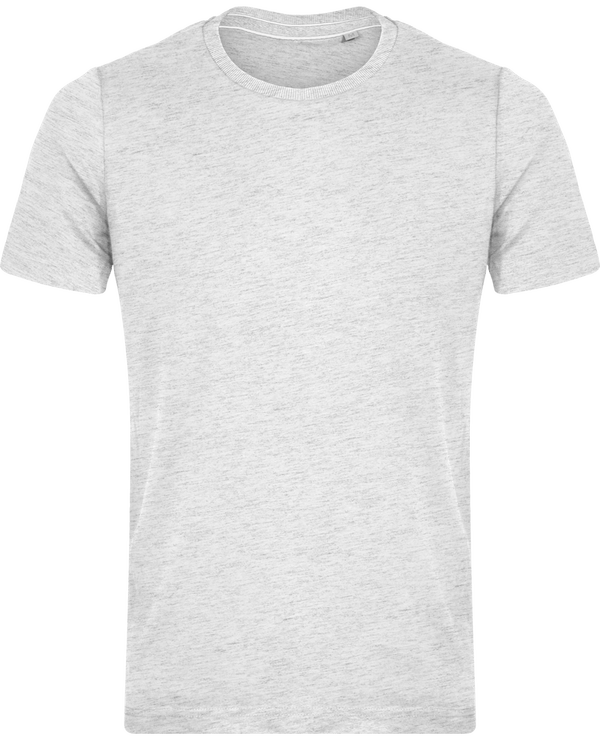 T-Shirt Vintage Homme | 100% Coton | Broderie Et Impression Ash Heather
