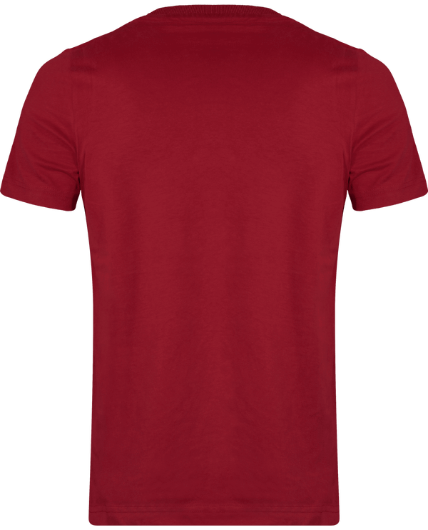 Tee shirt vintage manches courtes homme dos Vintage Dark Red