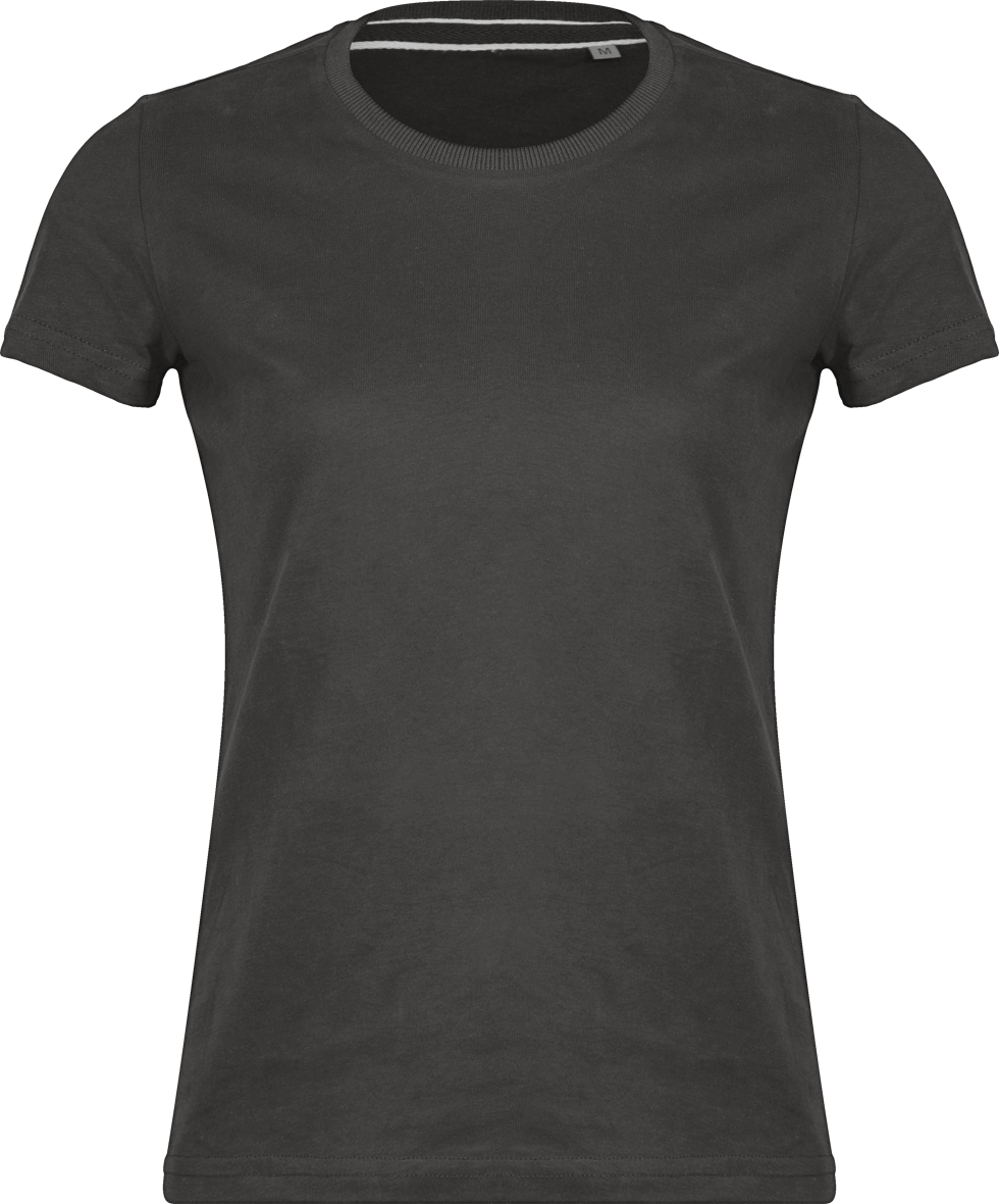 T-Shirt Vintage Femme | 100% Coton | Broderie Et Impression Vintage Charcoal