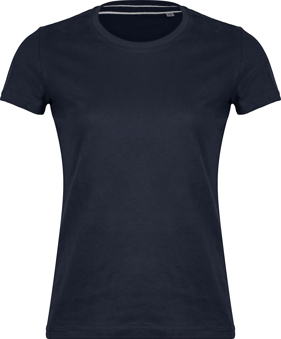 T-Shirt Vintage Femme | 100% Coton | Broderie Et Impression Vintage Navy