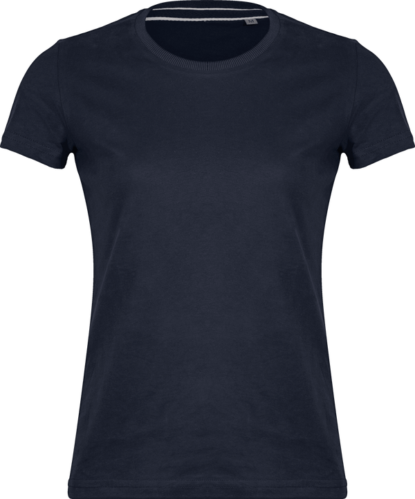 T-Shirt Vintage Femme | 100% Coton | Broderie Et Impression Vintage Navy