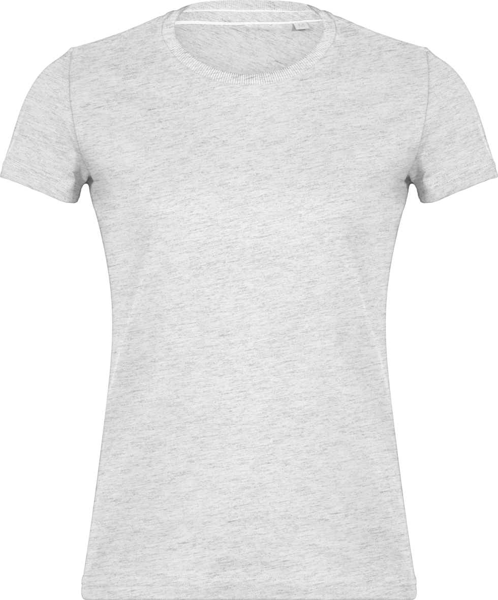 T-Shirt Vintage Femme | 100% Coton | Broderie Et Impression Ash Heather