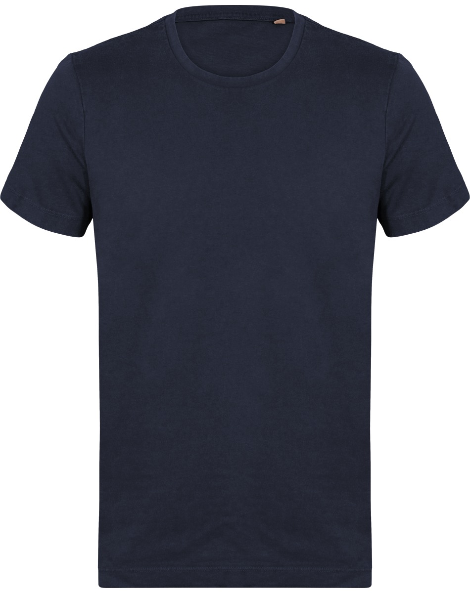 T-Shirt Délavé Vintage Homme | 100% Coton | Brodé Et Imprimé Vintage Navy