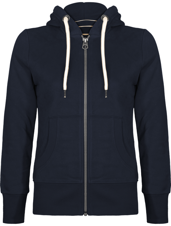 Veste À Capuche Vintage Femme | Broderie Et Impression Vintage Navy