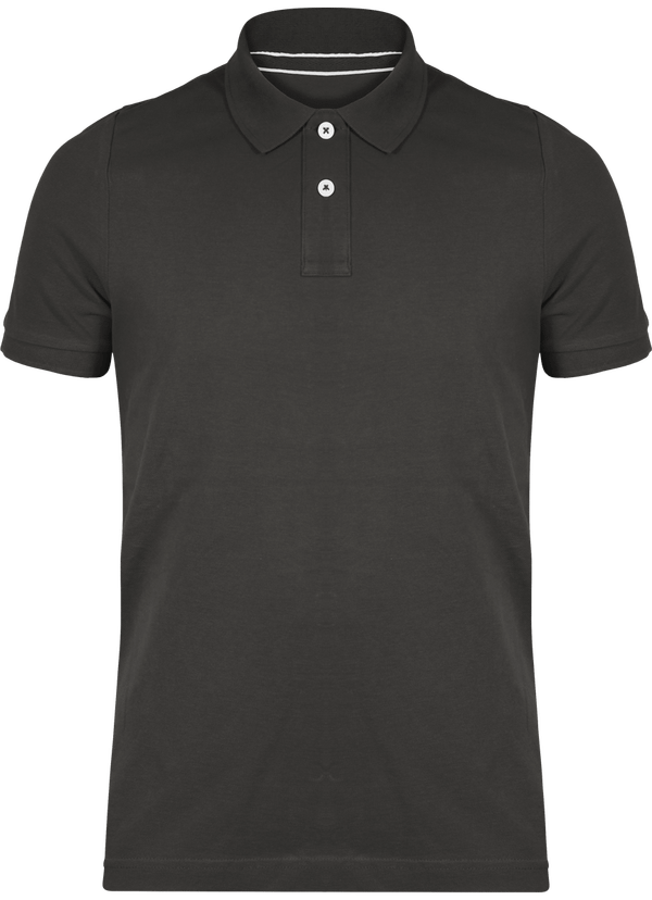 Polo Homme Vintage | Broderie Et Impression | 100% Coton Maille Piquée Vintage Charcoal