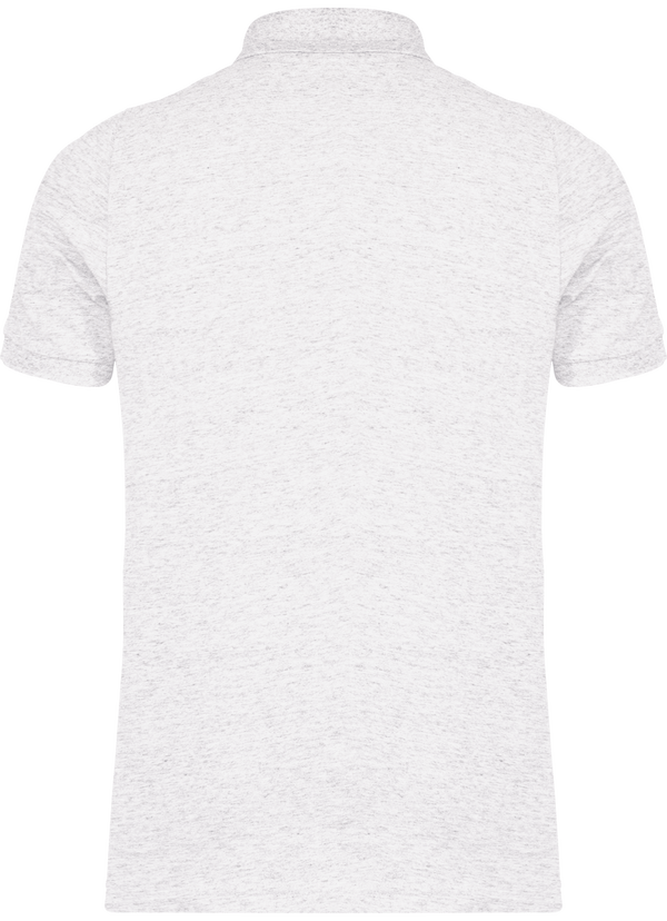 Polo vintage manches courtes homme dos Ash Heather