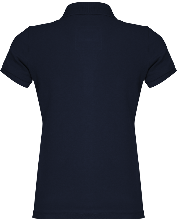 Polo vintage manches courtes femme dos Vintage Navy