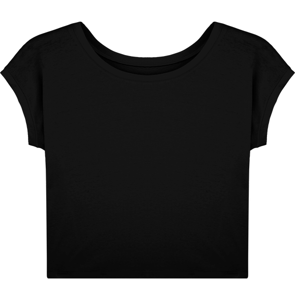 Tee shirt court femme stella flies face Black