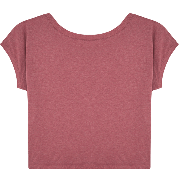 Tee shirt court femme stella flies dos Heather Cranberry