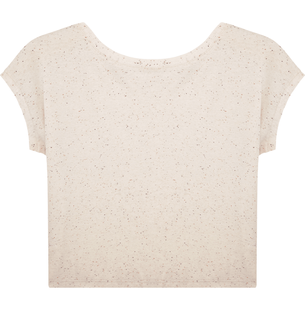 Tee shirt court femme stella flies dos Ecru Neppy Mandarine