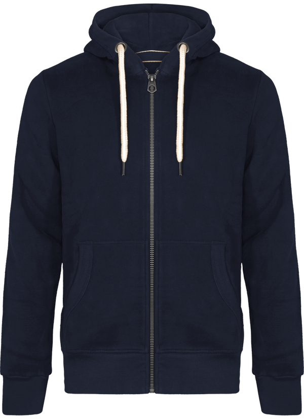 Sweat shirt vintage zippe a capuche homme face Vintage Navy