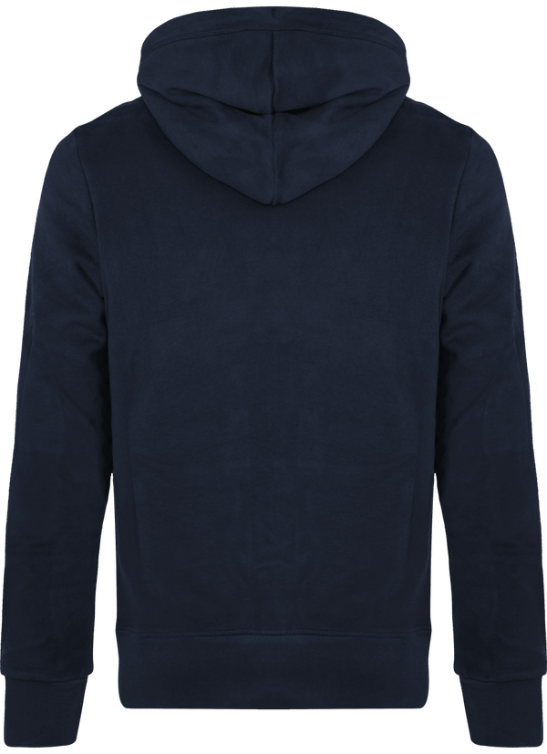 Sweat shirt vintage zippe a capuche homme dos Vintage Navy