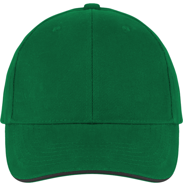 Casquette 6 Panneaux Bicolore À Personnaliser Sur Tunetoo : Kelly Green / Black