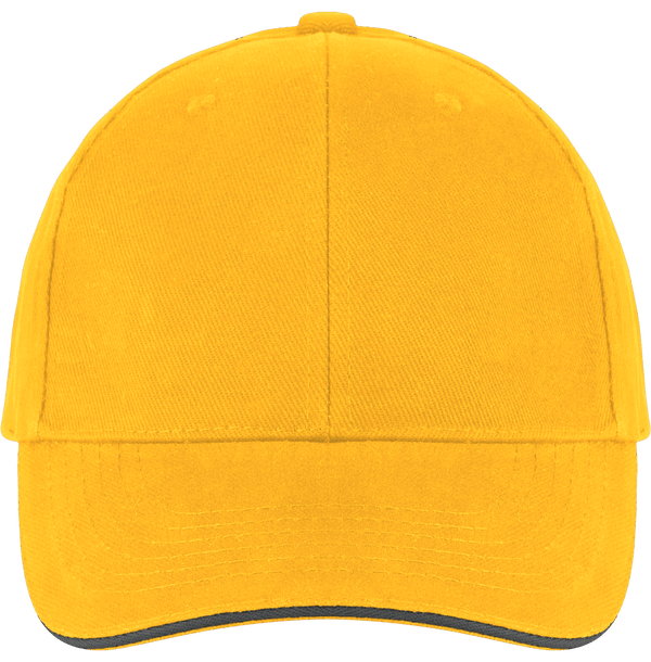 Casquette 6 Panneaux Bicolore À Personnaliser Sur Tunetoo : Yellow / Slate Grey