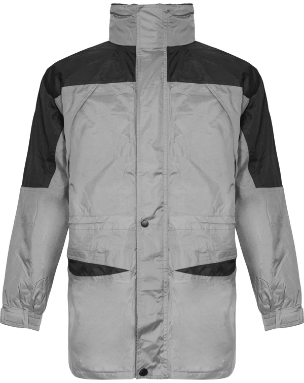 Parka 3 En 1 Alaska | 100% Polyester | Personnalisable En Broderie Grey / Black