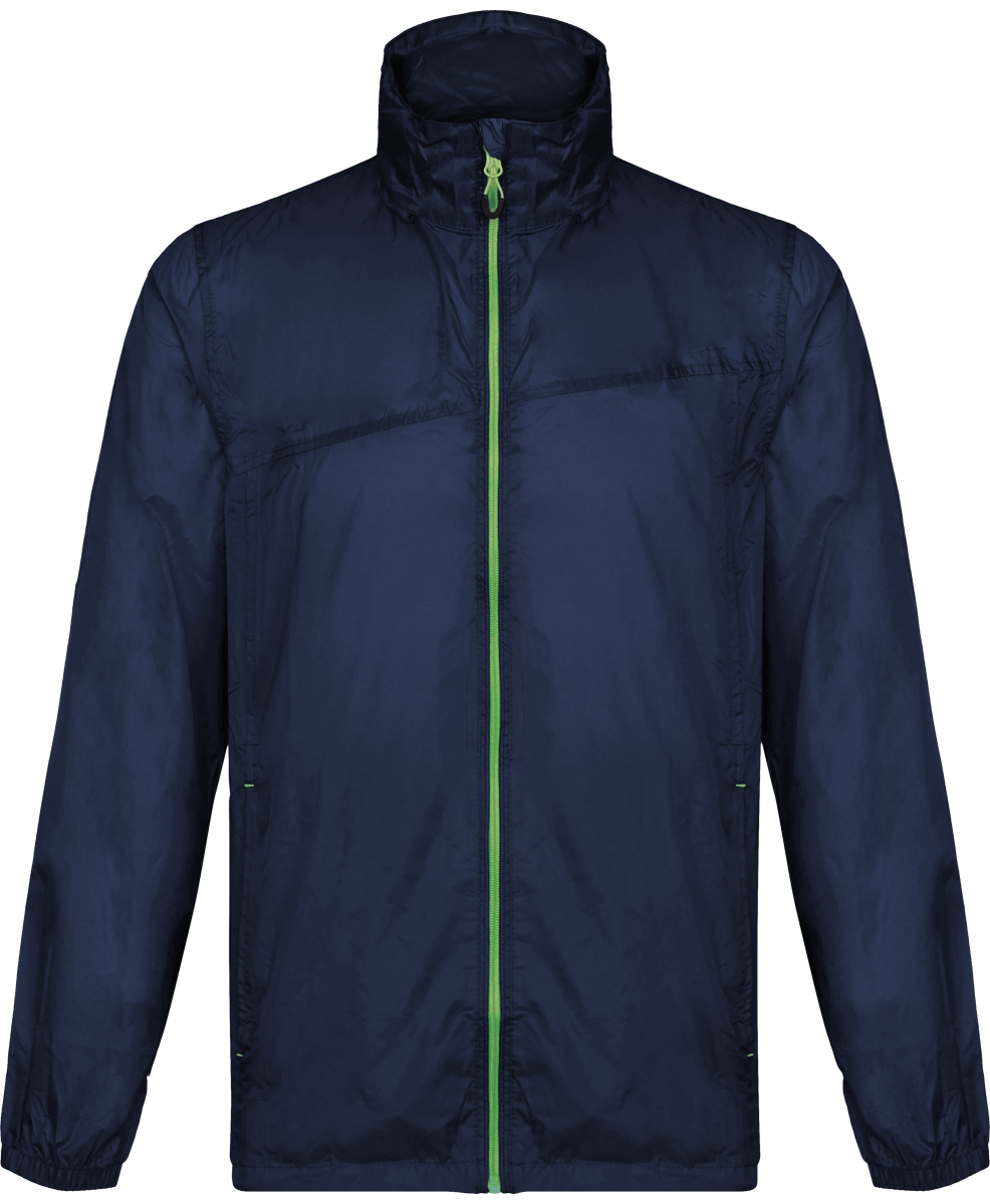 Leichter Unisex-Windbreaker | Flex Und Druck Navy / Lime