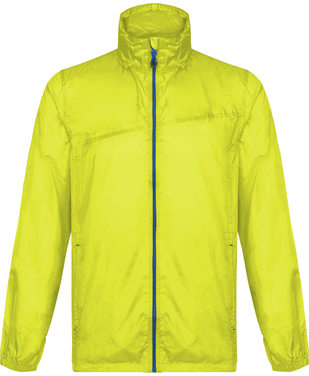 Leichter Unisex-Windbreaker | Flex Und Druck Lime / Royal