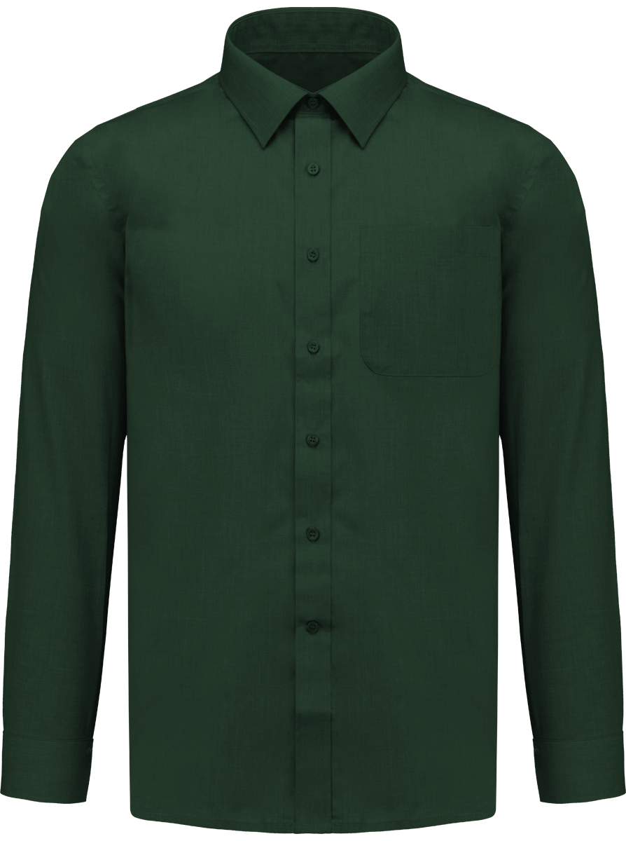 Discover Our Personalised Long Sleeve Shirt : Forest Green
